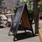 Canterbury 40" x 20" Vintage Wooden A-Frame Magnetic Indoor/Outdoor Chalkboard Sign, Freestanding Double Sided Extra Large Message Board - Black